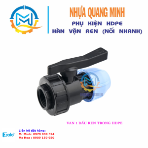 Van 1 đầu ren trong HDPE