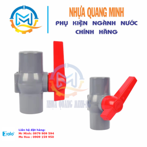 VAN BI TAY GẠT PVC Ø21-Ø49