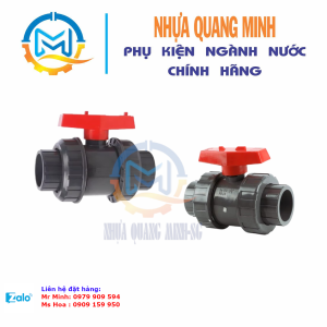 VAN BI 2 ĐẦU RẮC CO PVC D21-D114