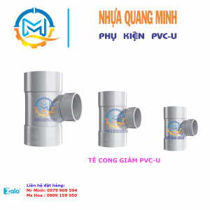 Tê cong giảm PVC Bình Minh