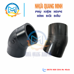 Chếch 22.5° HDPE (hàn đối đầu)