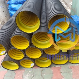Ống HDPE gân xoắn 2 lớp xẻ rãnh D110-D500- Bình Minh
