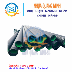 Ống gân xoắn HDPE 2 lớp D150 - D600