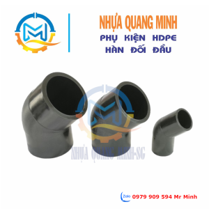 Chếch 45° HDPE (hàn đối đầu)