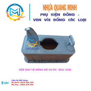 HỘP ĐỒNG HỒ NƯỚC MÀU XÁM