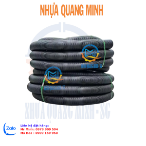 Ống gân xoắn HDPE 1 lớp XẺ RÃNH D150