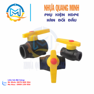 Van tay gạt HDPE hàn âm dương